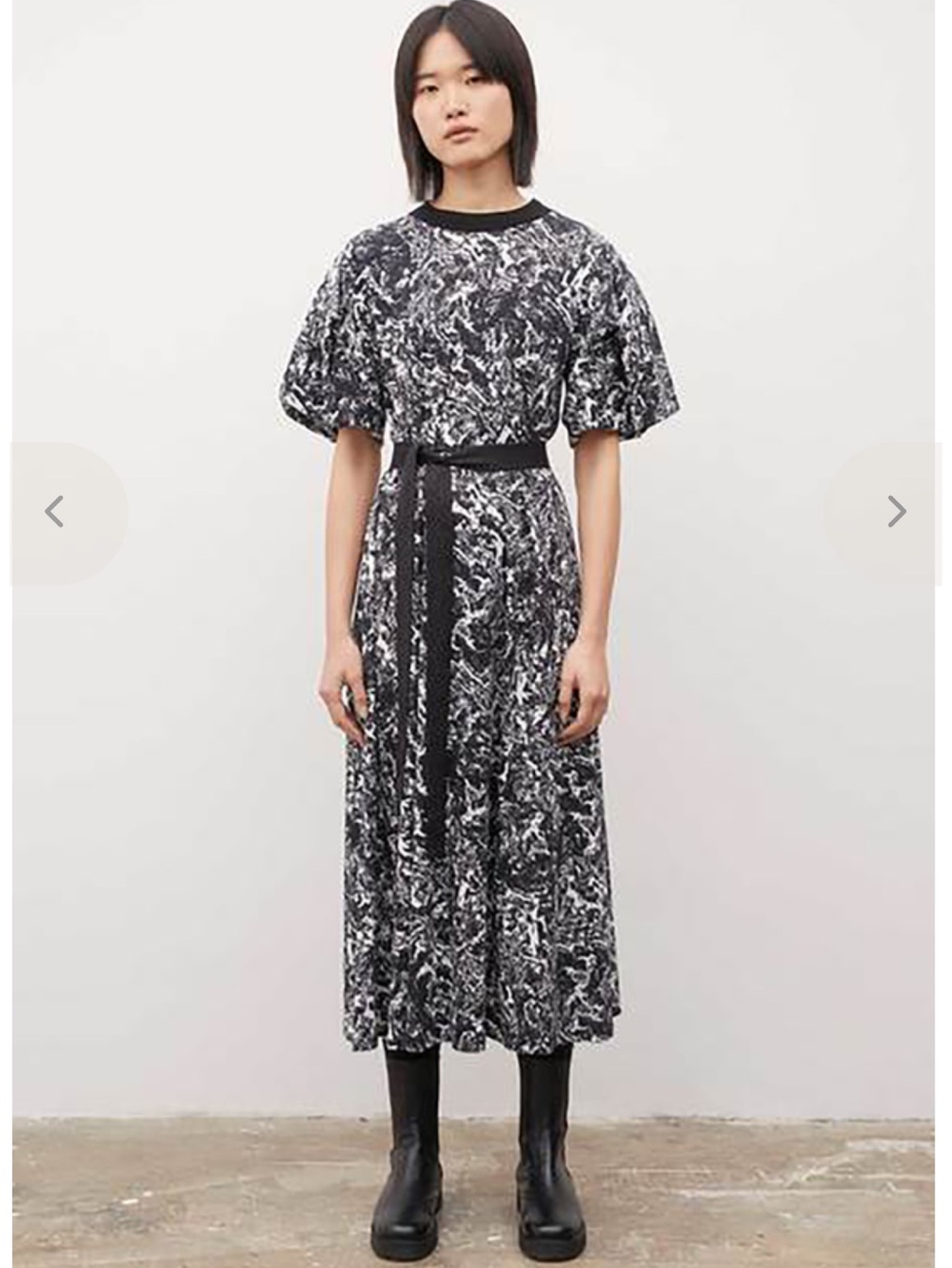 Kowtow Origami Dress, Midi Length, Cotton, Size L (14,) Missing Tie, EUC